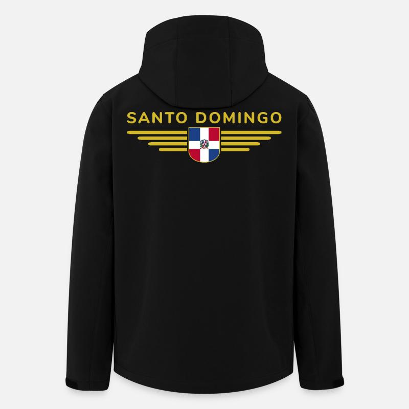 Santo Domingo T-Shirt Design - Men’s Recycled Softshell Jacket by Stanley/Stella - black