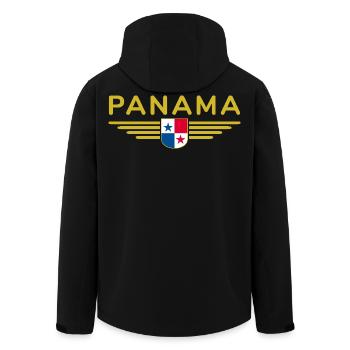 Conception du t-shirt Panama - Veste softshell homme en polyester recyclé Stanley/Stella - noir - Dos - AI Model Male 185 light (185cm)