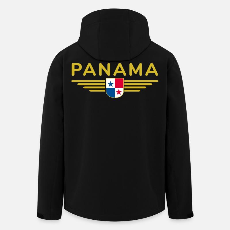 Conception du t-shirt Panama - Veste softshell homme en polyester recyclé Stanley/Stella - noir