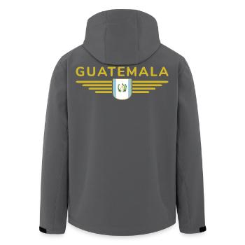 Ich liebe Guatemala, Stil Design T-Shirt - Recycelte Männer Softshell-Jacke von Stanley/Stella - Schwarz - Hinten - AI Model Male 185 light (185cm)