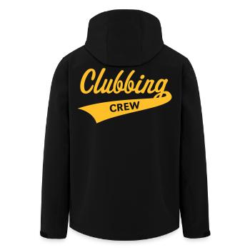 Clubbing Crew (Fête / Célébrations / Danse / Or) - Veste softshell homme en polyester recyclé Stanley/Stella - noir - Dos - AI Model Male 185 light (185cm)
