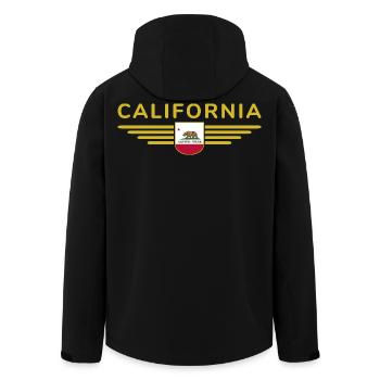 California Fan T-Shirt – Sun & Style - Veste softshell homme en polyester recyclé Stanley/Stella - noir - Dos - AI Model Male 185 light (185cm)