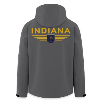 Indiana Fan T-Shirt – Montrez votre fierté ! - Veste softshell homme en polyester recyclé Stanley/Stella - noir - Dos - AI Model Male 185 light (185cm)