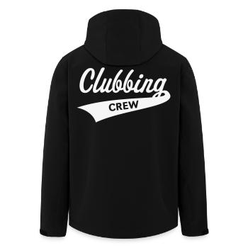 Clubbing Crew (Fête / Célébrations / Danse / Blanc) - Veste softshell homme en polyester recyclé Stanley/Stella - noir - Dos - AI Model Male 185 light (185cm)
