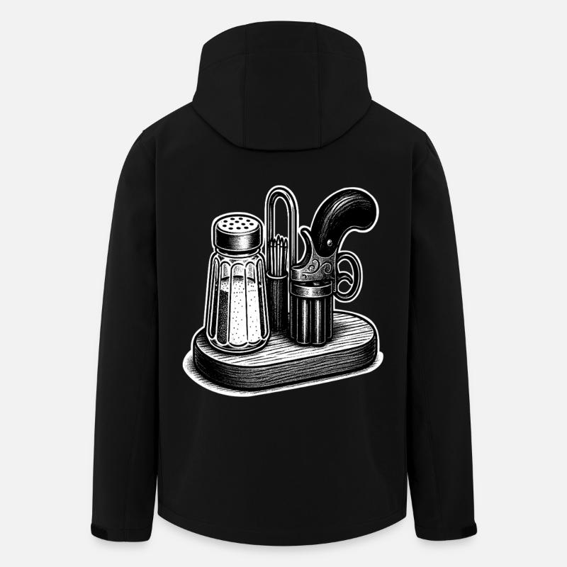 Sald et poivrière - Veste softshell homme en polyester recyclé Stanley/Stella - noir