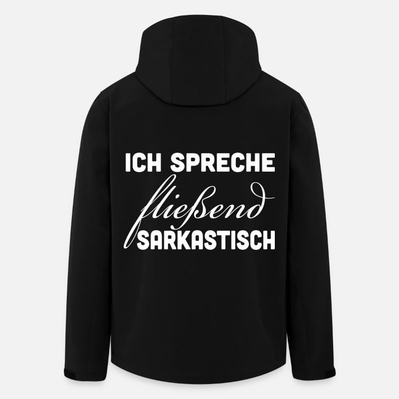 Fluently Sarcastic - Men’s Recycled Softshell Jacket by Stanley/Stella - black