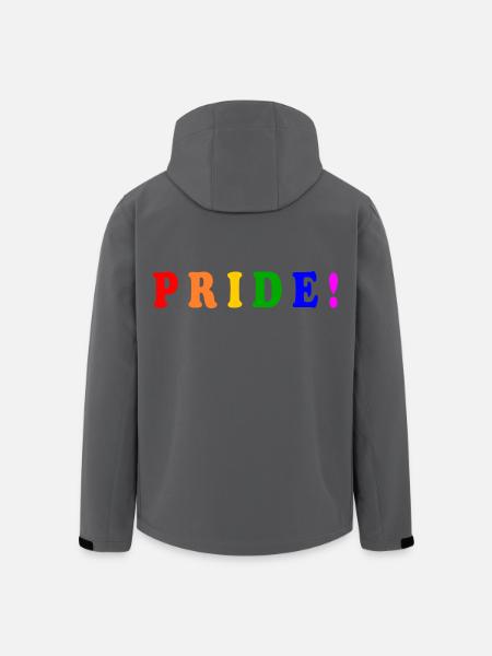 Pride - Veste softshell homme en polyester recyclé Stanley/Stella - noir