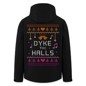 Deck the halls Lesbian Ugly Noël Sweater - Veste softshell homme en polyester recyclé Stanley/Stella - noir - Dos - AI Model Male 185 light (185cm)