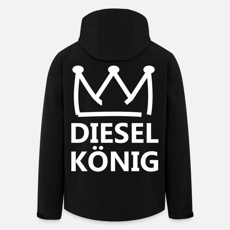 Roi du diesel - Veste softshell homme en polyester recyclé Stanley/Stella - noir