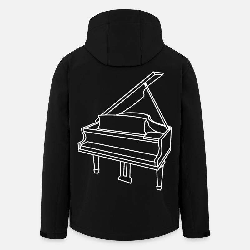 Wing Sketch - Men’s Recycled Softshell Jacket by Stanley/Stella - black