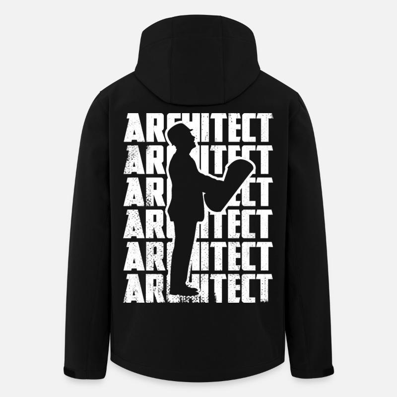 Funny Architect - Men’s Recycled Softshell Jacket by Stanley/Stella - black