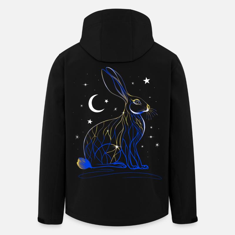 Kintsugi Osterhase Ostara Hase - Recycelte Männer Softshell-Jacke von Stanley/Stella - Schwarz