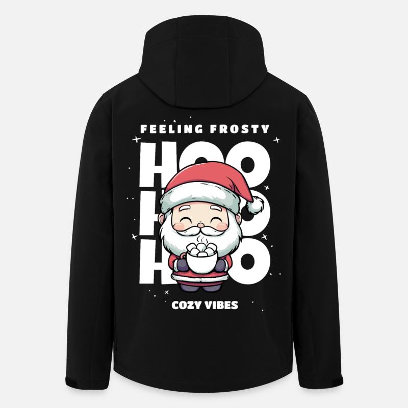 Weihnachten Pullover - Weihnachtsmann, Geschenk - Recycelte Männer Softshell-Jacke von Stanley/Stella - Schwarz