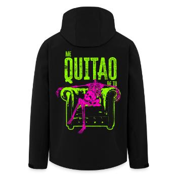 I quit everything - Men’s Recycled Softshell Jacket by Stanley/Stella - black - Back - AI Model Male 185 light (185cm)