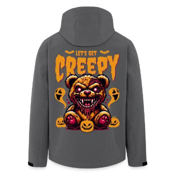 Halloween - Let’s Get Creepy - Recycelte Männer Softshell-Jacke von Stanley/Stella - Schwarz - Hinten - AI Model Male 185 light (185cm)