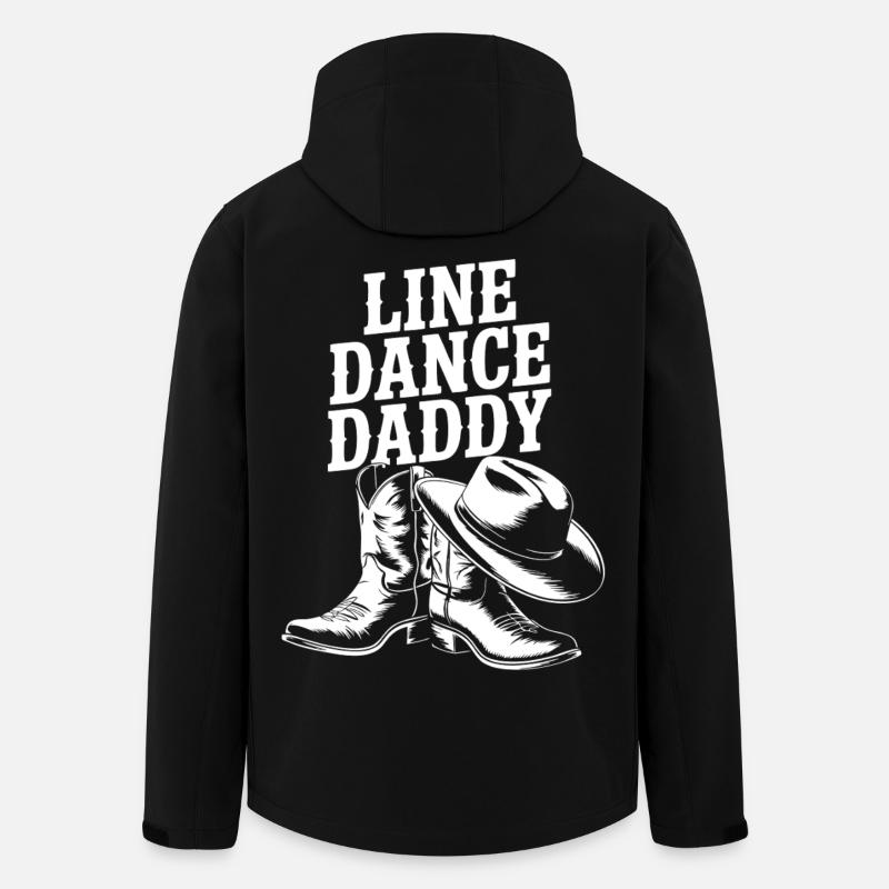 Line Dance Daddy Boots - Recycelte Männer Softshell-Jacke von Stanley/Stella - Schwarz