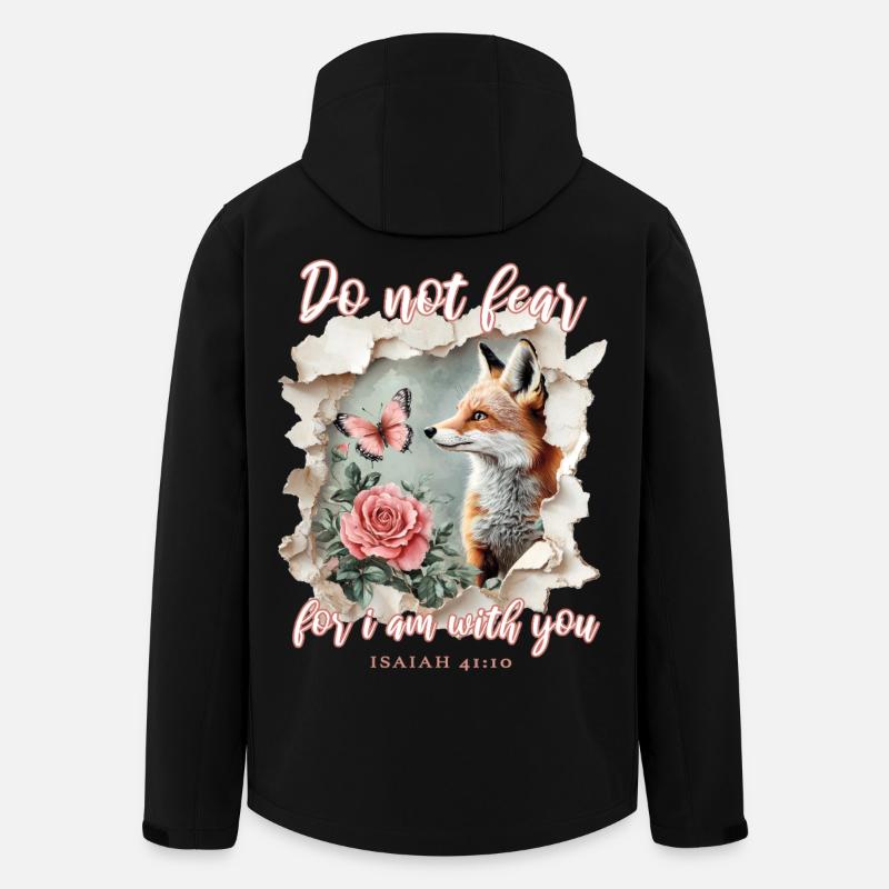 Bibelvers Christlich Fuchs - Recycelte Männer Softshell-Jacke von Stanley/Stella - Schwarz