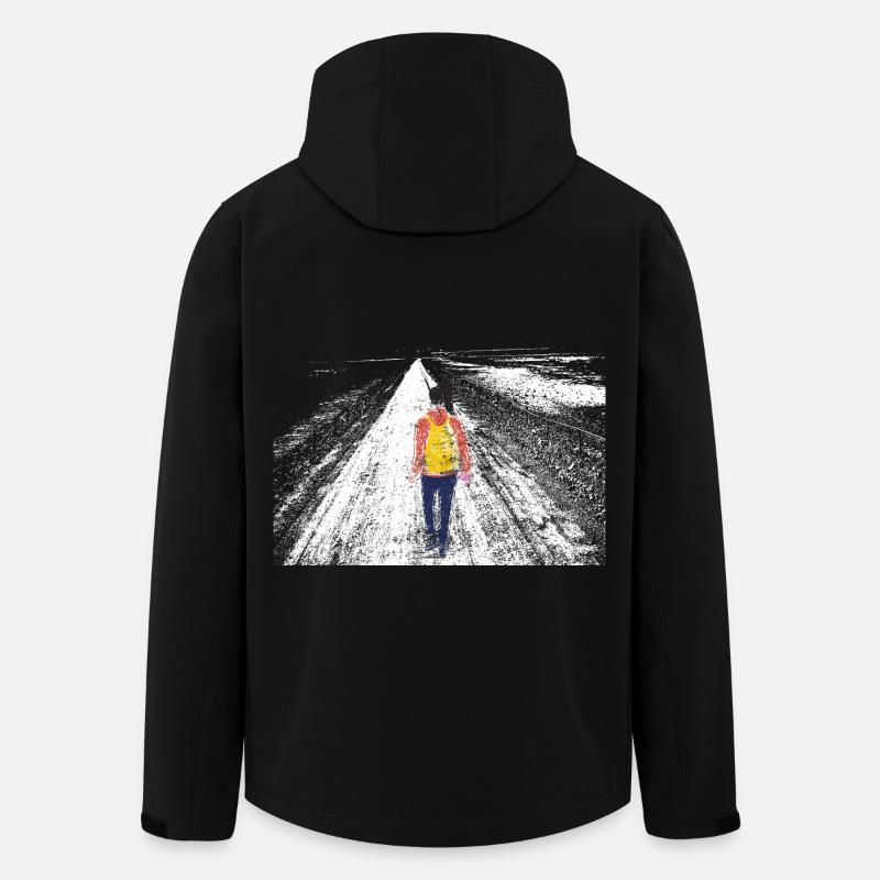 Fille seule - Veste softshell homme en polyester recyclé Stanley/Stella - noir