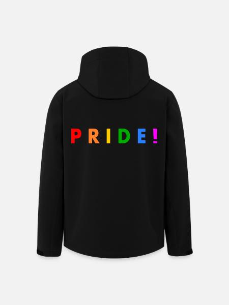 Pride - Men’s Recycled Softshell Jacket by Stanley/Stella - black