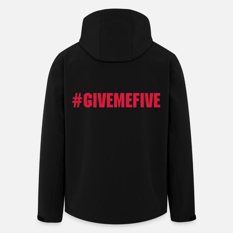 Give Me Five - Men’s Recycled Softshell Jacket by Stanley/Stella - black