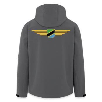 T-shirt T-shirt Tanzanie pour les vrais fans - Veste softshell homme en polyester recyclé Stanley/Stella - noir - Dos - AI Model Male 185 light (185cm)