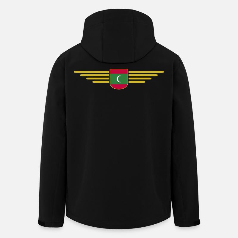 Malediven Fans: Exklusive Shirts - Recycelte Männer Softshell-Jacke von Stanley/Stella - Schwarz