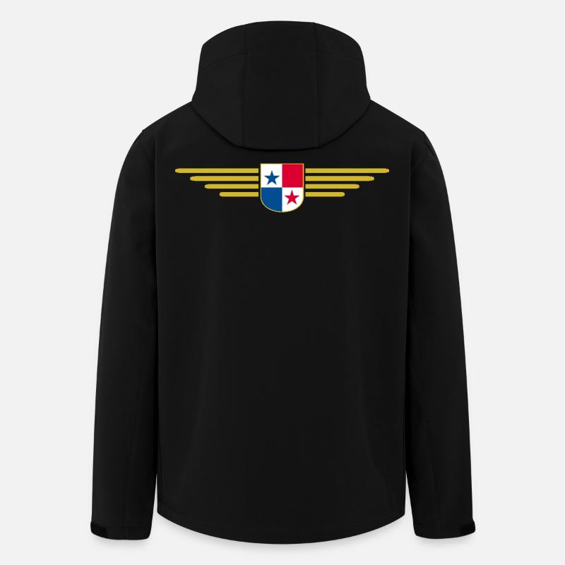 Conception du t-shirt Panama - Veste softshell homme en polyester recyclé Stanley/Stella - noir