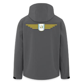 Ich liebe Guatemala, Stil Design T-Shirt - Recycelte Männer Softshell-Jacke von Stanley/Stella - Schwarz - Hinten - AI Model Male 185 light (185cm)