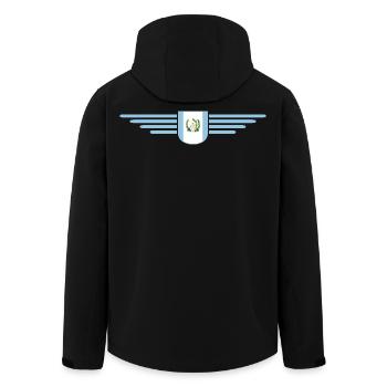 Ich liebe Guatemala, Stil Design T-Shirt - Recycelte Männer Softshell-Jacke von Stanley/Stella - Schwarz - Hinten - AI Model Male 185 light (185cm)