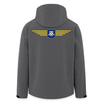 Connecticut Fan T-Shirt – Stil & Küste - Recycelte Männer Softshell-Jacke von Stanley/Stella - Schwarz - Hinten - AI Model Male 185 light (185cm)