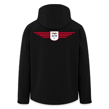 Iowa Fan T-Shirt – Your State! - Men’s Recycled Softshell Jacket by Stanley/Stella - black - Back - AI Model Male 185 light (185cm)
