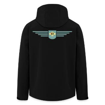 Delaware Fan T-Shirt – Küste & Charme - Recycelte Männer Softshell-Jacke von Stanley/Stella - Schwarz - Hinten - AI Model Male 185 light (185cm)