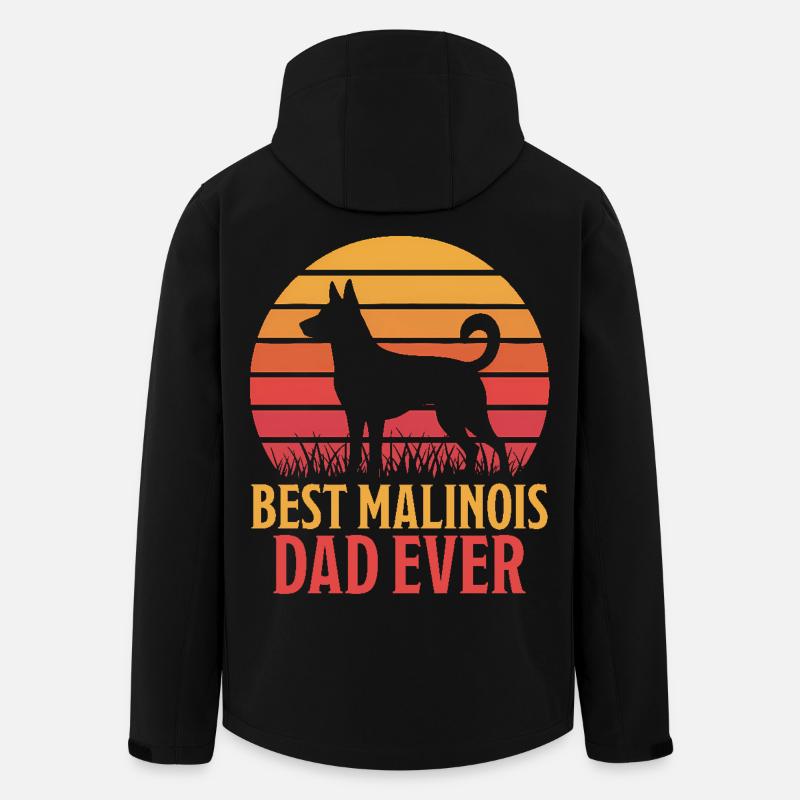 Belgian Shepherd Saying Malinois Gift - Men’s Recycled Softshell Jacket by Stanley/Stella - black