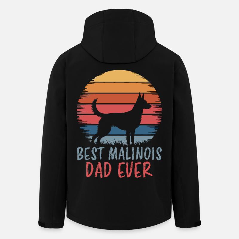 Belgian Shepherd Saying Malinois Gift - Men’s Recycled Softshell Jacket by Stanley/Stella - black
