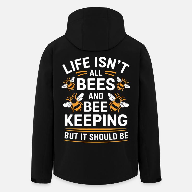 Imker Spruch Imkerei Biene Lustiges Imker Geschenk - Recycelte Männer Softshell-Jacke von Stanley/Stella - Schwarz