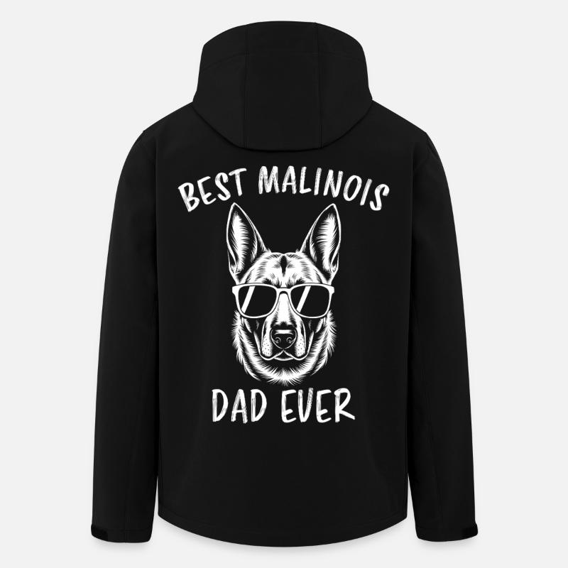 Belgischer Schäferhund Spruch Malinois Geschenk - Recycelte Männer Softshell-Jacke von Stanley/Stella - Schwarz