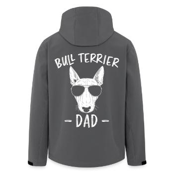 Bull Terrier Dad Scretch - Veste softshell homme en polyester recyclé Stanley/Stella - noir - Dos - AI Model Male 185 light (185cm)