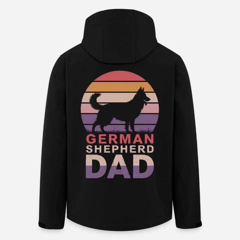 Deutscher Schäferhund Spruch Schäferhund Geschenk - Recycelte Männer Softshell-Jacke von Stanley/Stella - Schwarz