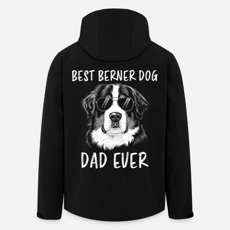 Bouvier bernois Dicton bouvier bernois - Veste softshell homme en polyester recyclé Stanley/Stella - noir