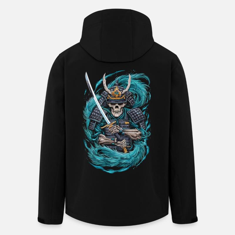 Ghostly Samurai Warrior - Men’s Recycled Softshell Jacket by Stanley/Stella - black