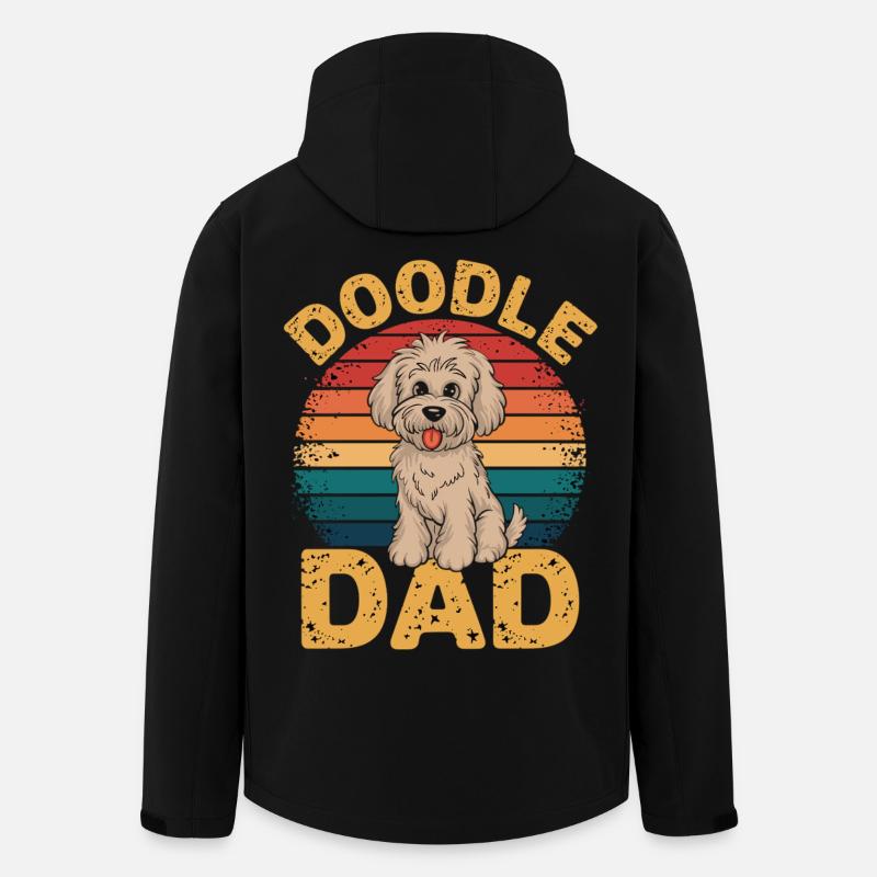 Doodle Dad – Labradoodle & Goldendoodle - Recycelte Männer Softshell-Jacke von Stanley/Stella - Schwarz