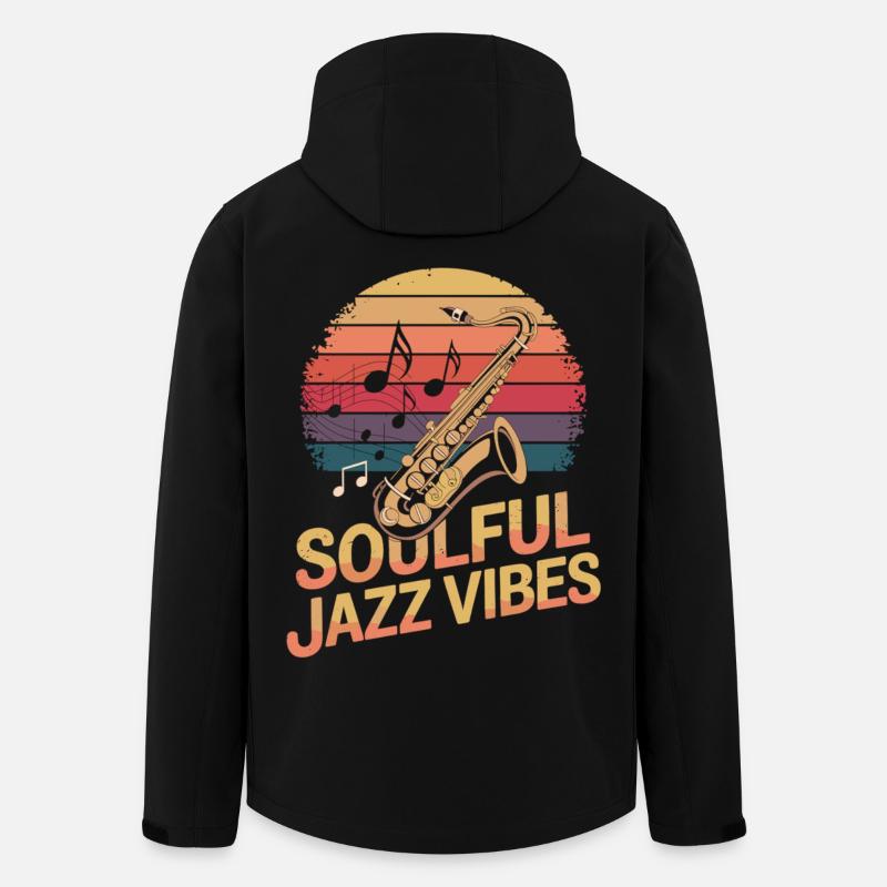 Jazz mit Seele Vibes - Recycelte Männer Softshell-Jacke von Stanley/Stella - Schwarz