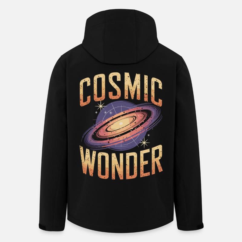 Cosmic Wonder Galaxy - Men’s Recycled Softshell Jacket by Stanley/Stella - black