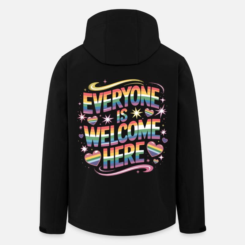 Celebrating diversity with pride - Men’s Recycled Softshell Jacket by Stanley/Stella - black
