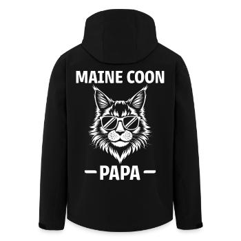 Maine Coon Saying Funny Maine Coon Gift - Men’s Recycled Softshell Jacket by Stanley/Stella - black - Back - AI Model Male 185 light (185cm)