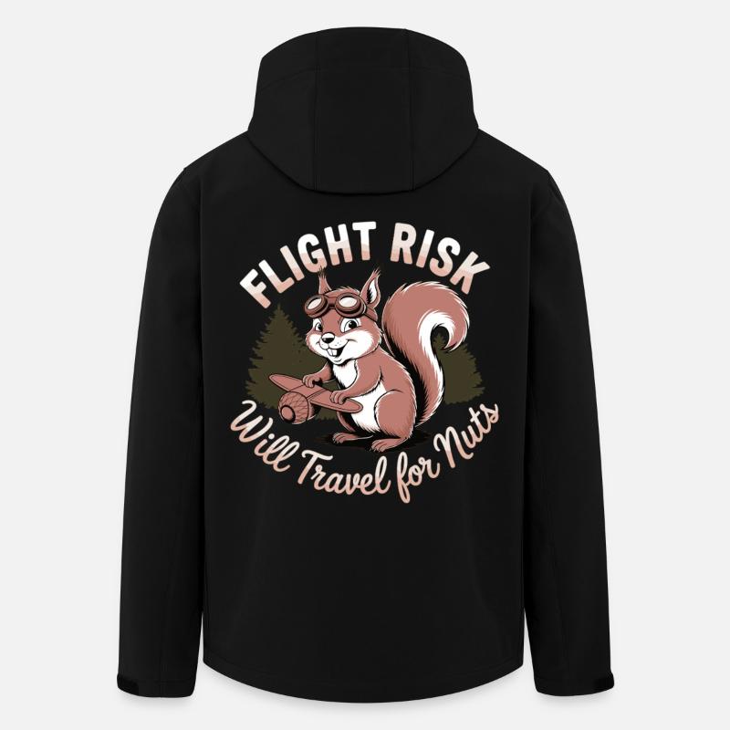 Eichhörnchen auf Mission - Recycelte Männer Softshell-Jacke von Stanley/Stella - Schwarz