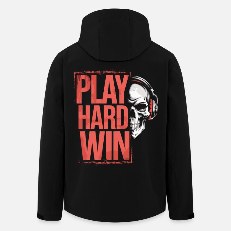 Gamer style with skull - Men’s Recycled Softshell Jacket by Stanley/Stella - black