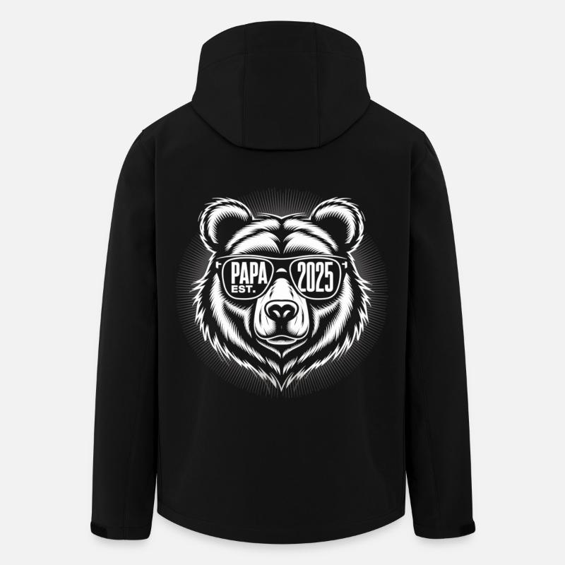 Frisch gebackener Papa 2025 - Recycelte Männer Softshell-Jacke von Stanley/Stella - Schwarz