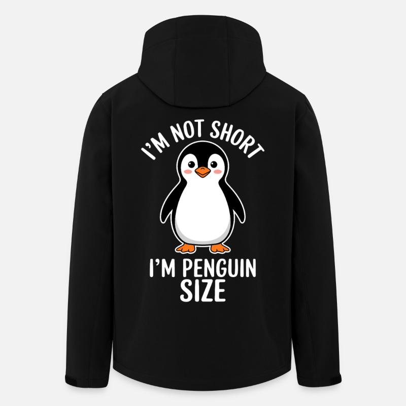 Pingouin disant drôle Pingouins Cadeau - Veste softshell homme en polyester recyclé Stanley/Stella - noir