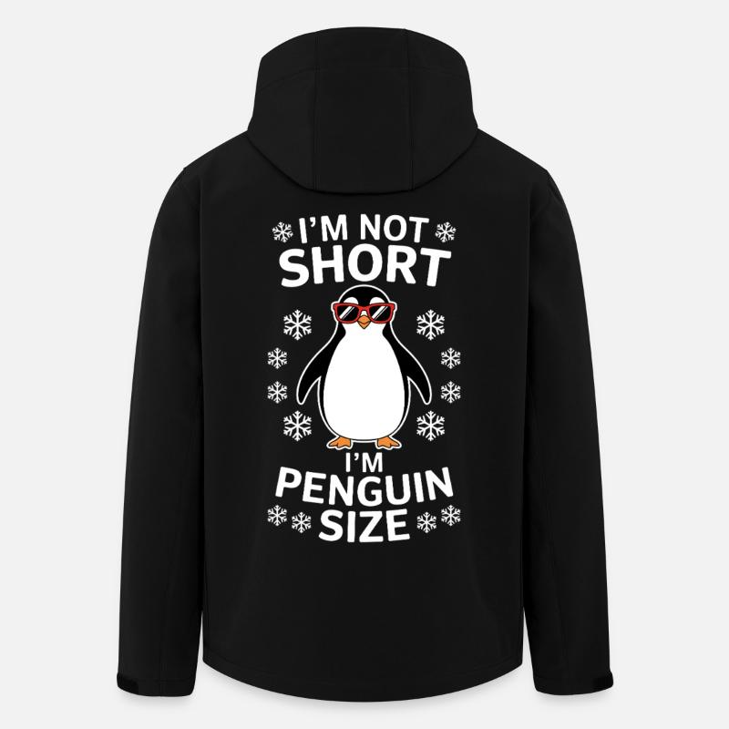 Pingouin disant drôle Pingouins Cadeau - Veste softshell homme en polyester recyclé Stanley/Stella - noir
